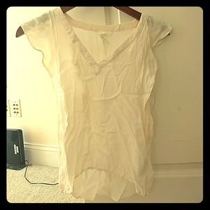 H&M summer cream top